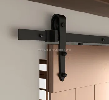 6 Ft Clical Standard Flat Track Interior Sliding Barn Wood Door 6 Ft Clical Standard Flat Track Interior Sliding Barn Wood Door Roller Hardware
