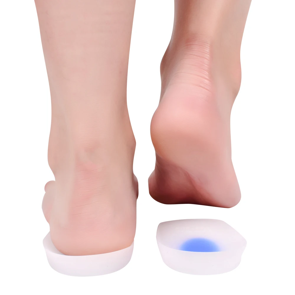 批发硅胶 heel 杯脚跟垫插入脚后跟保护器用于足底筋膜炎