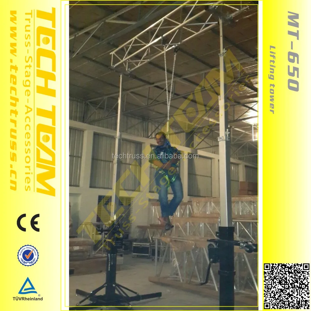 Hand Crank Portable Lighting Truss Lift/manual Light Lift/telescopic