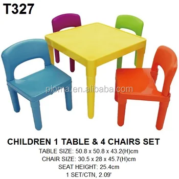 table and 4 chairs for kids