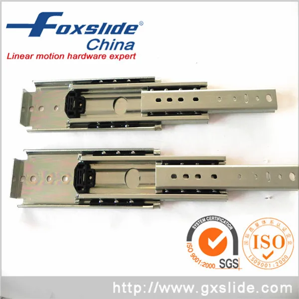 Three Fold Ball Bearing Low Profile Slide Rails Drawer Runners 1200mm