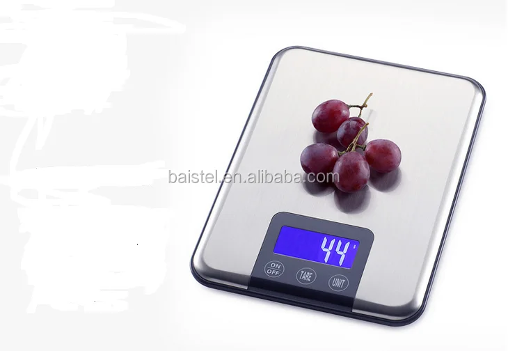 Ml Unit Display Digital Kitchen Scale 15kg 1g Electronic Touch Key