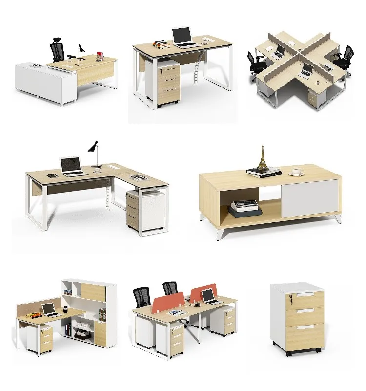 modern antique wood office executive manager desk luxury office table furniture design