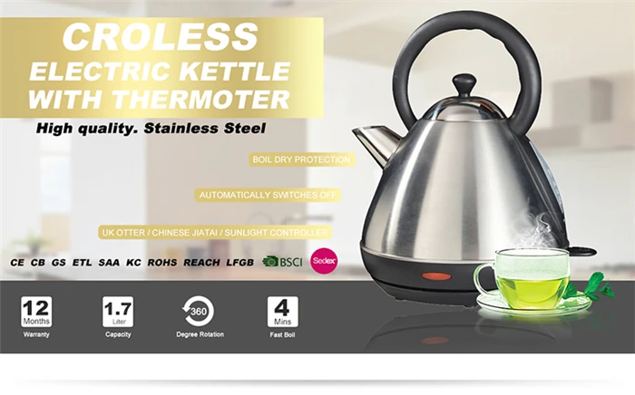 220v Modern Stainless Steel Electric Kettle With Good Package - Buy ...