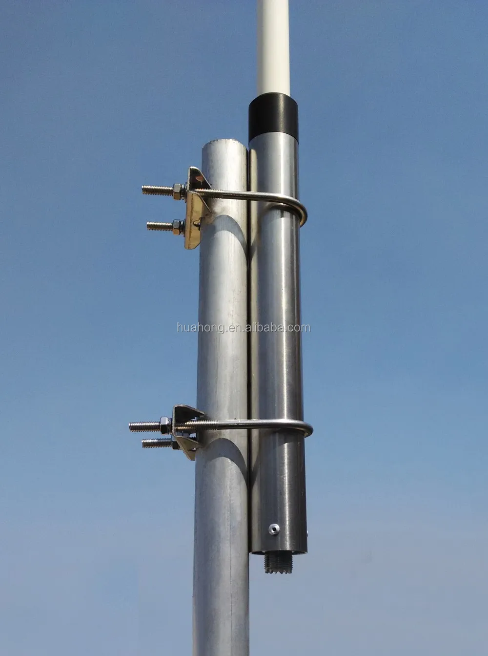 High Gain 4m 12dbi 300-400mhz 400-520mhz Uhf Fiberglass Base Antenna