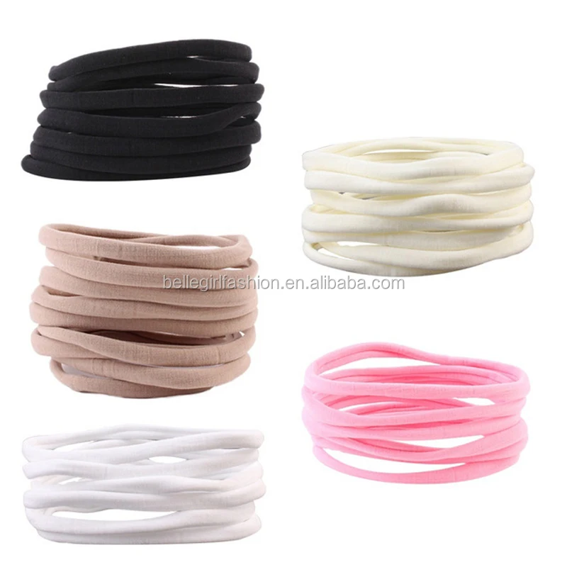 small coloured elastic bands