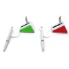 switch shaped triangle table ballpoint pen desk stand ball pen for office