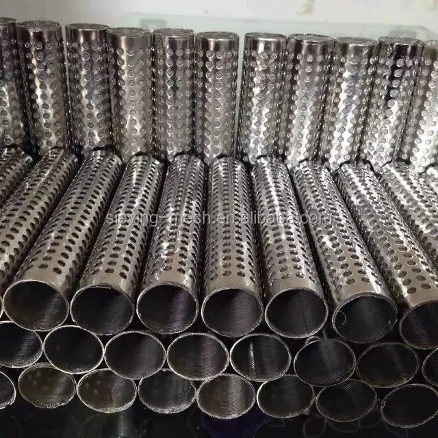 Perforated Stainless Steel Cylinder / Perforated Metal Tube / 3mm Hole