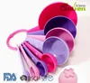8pcs Colorful Plastic Measuring Cup and Spoon sausing flavoring utensils