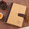 custom good quality luxury gift wooden cover notebook