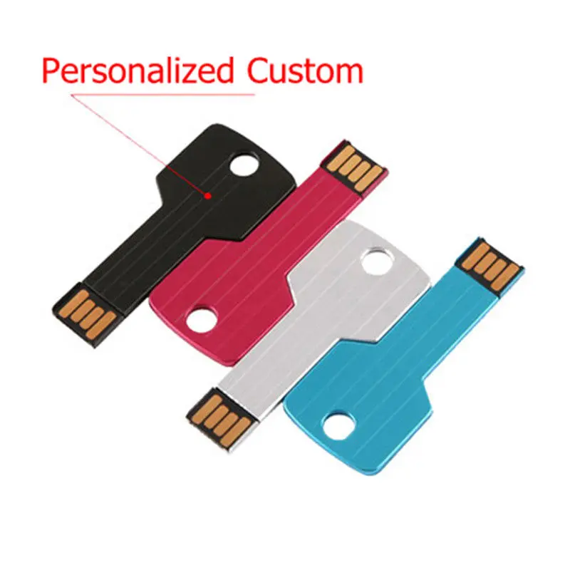 Metal USB Flash Drive Logo Customized 4GB 8GB 32GB 64GB Memory Key Usb Pen Drive - ANKUX.COM