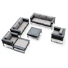 Rattan Furniture Colourful Outside Wicker Living Room Sofa Outside Living Room Sofa