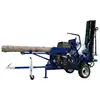 hydraulic wood log chipper with tracks and log splitter designed for European market