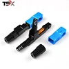 FTTH SC UPC fiber optical rapid fast assembly connector for drop cable
