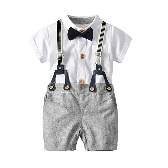 Excellent quality Gentleman Outfits Set for Baby Boys Short Sleeve ...