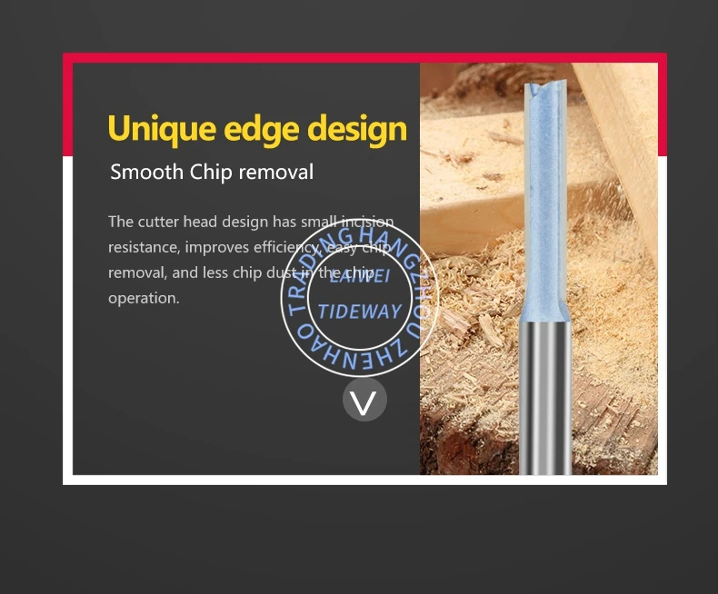 Router Bits Tideway Lc0103 Lengthened Doubleedged Straight Edge