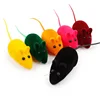 2018 Amazon hot selling animal toys cat mouse toys squeaky cat mice latex sound plush rubber cat toy mouse