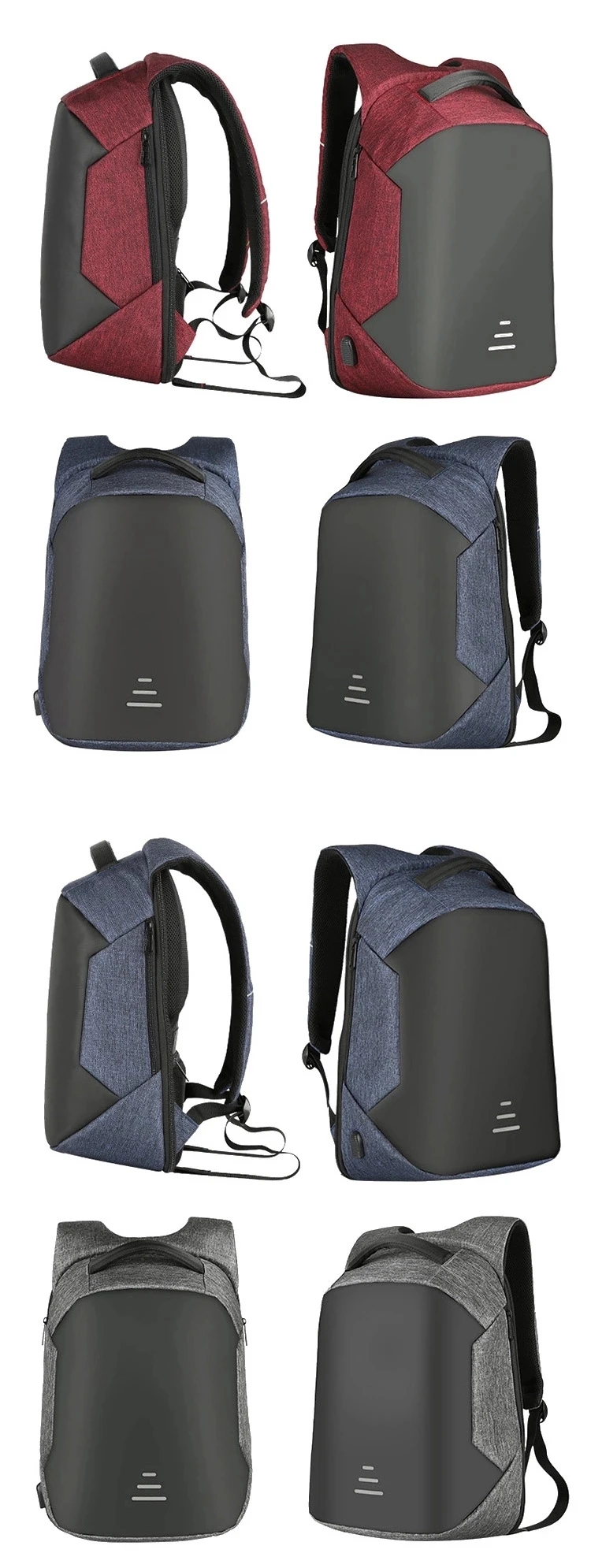 2018 Popular anti-theft anti thief theft men's waterproof smart USB charging laptop mochilas bagpack backpack back pack bag men