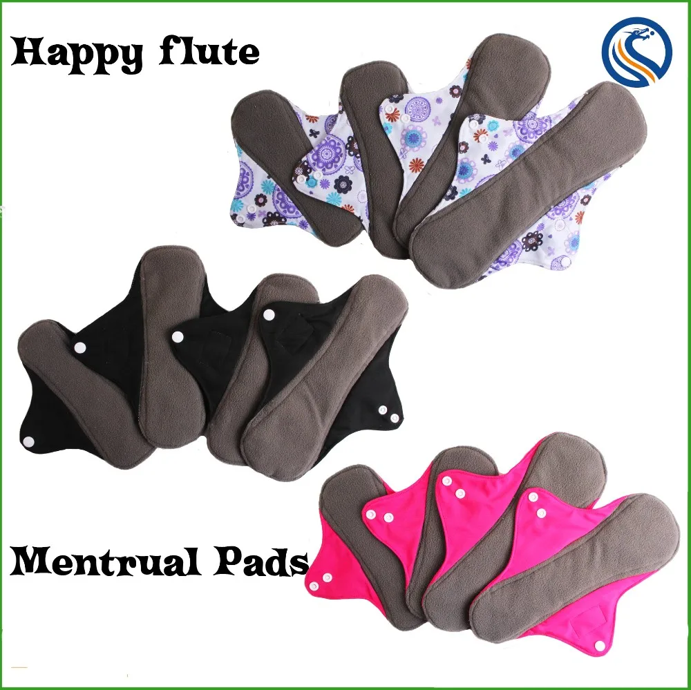 Happyflute Reusable Ladies Pads Sanitary Napkins Washable Organic