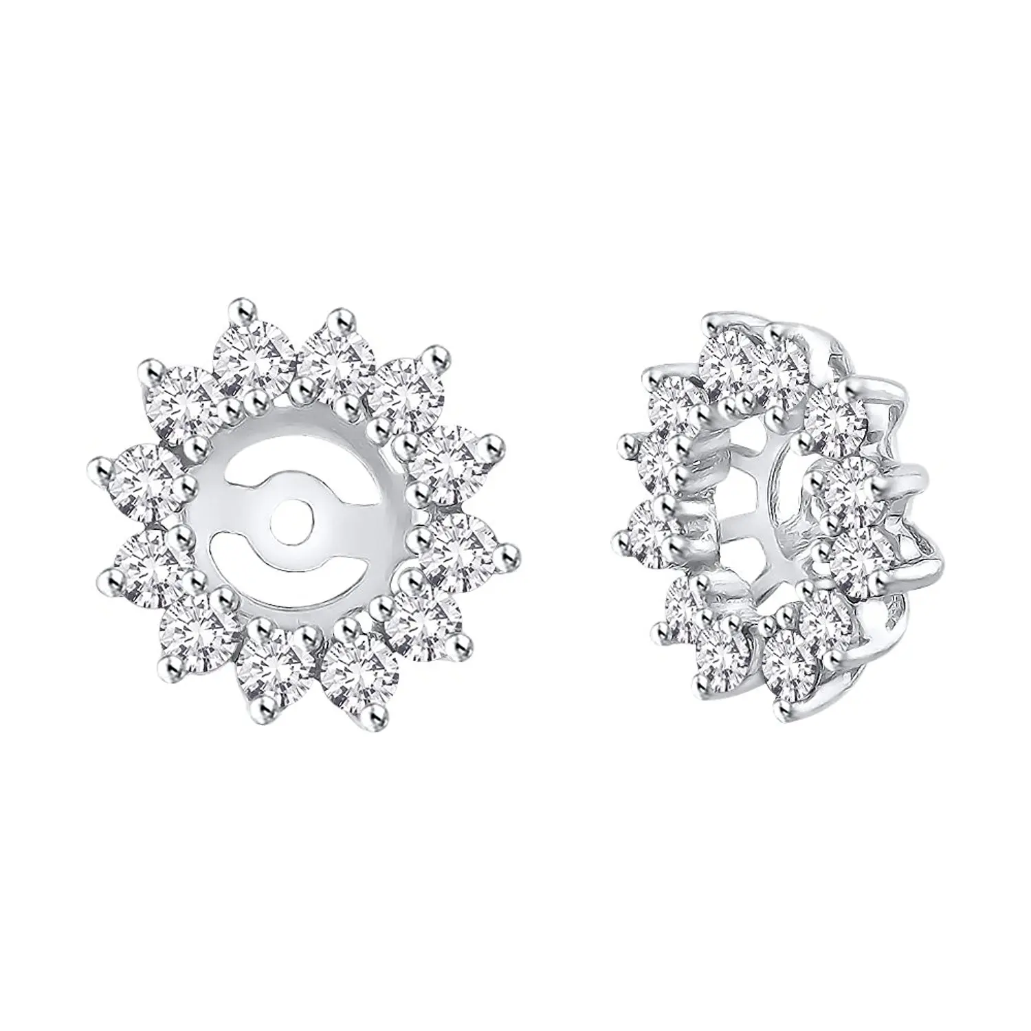 Color IJ, Clarity I1 KATARINA Diamond Earring Jackets in 14K Gold 3//4 cttw