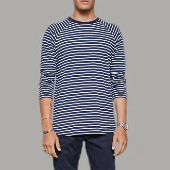 crew curved hem shirts