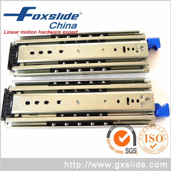 Three Fold Ball Bearing Low Profile Slide Rails Drawer Runners 1200mm