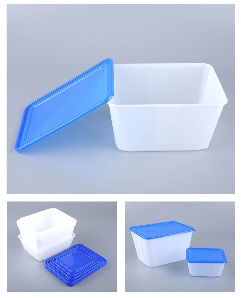 1.8l Anti Frozen Kitchen Rectangular Food Storage Box Oven Safe Plastic