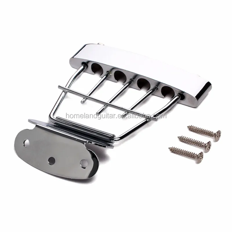 4 String Bass Guitar Tailpiece For Archtop Tailpiece Chrome Guitar