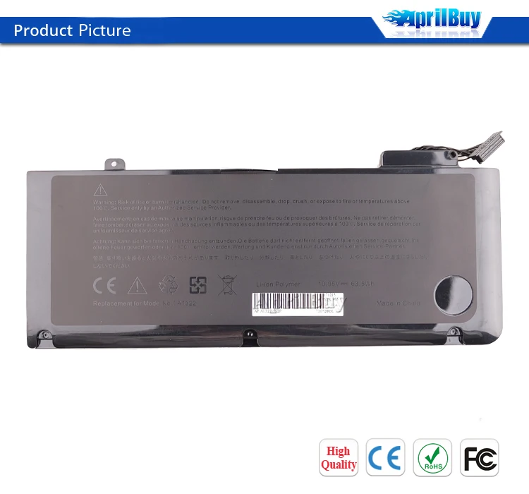 High Quality Laptop Battery Msds For Apple Macbook 13 A1278 A1322 Mc700