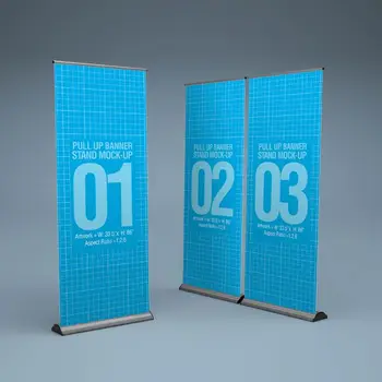 Wholesale Retractable Roll Up Banner Stand Roller Banner 