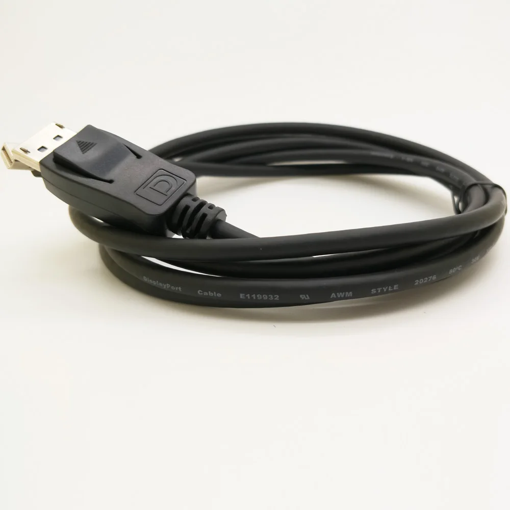 Mini DisplayPort untuk DisplayPort kabel (Mini DP ke DP) di Black 6 Feet