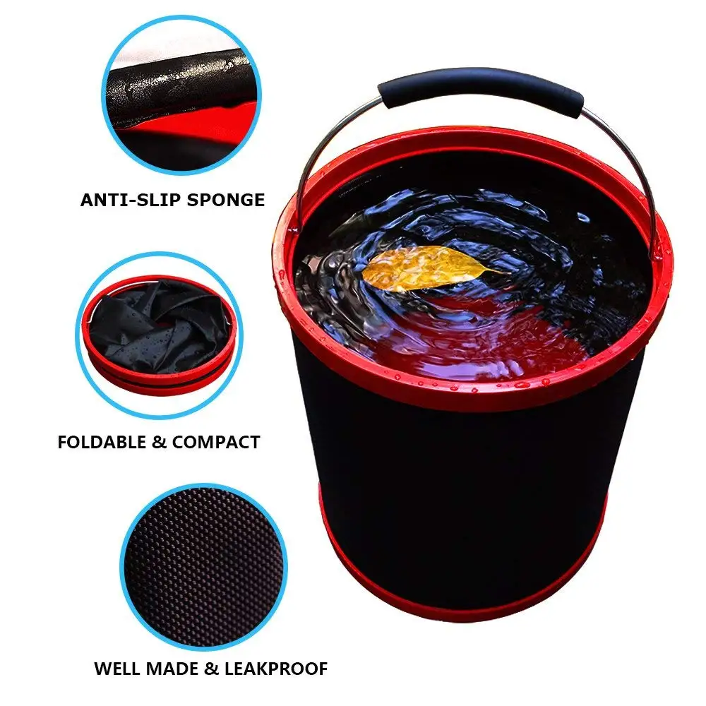 Collapsible Camping Wash Basin Bucket Foldable Car Wash Bucket With ...