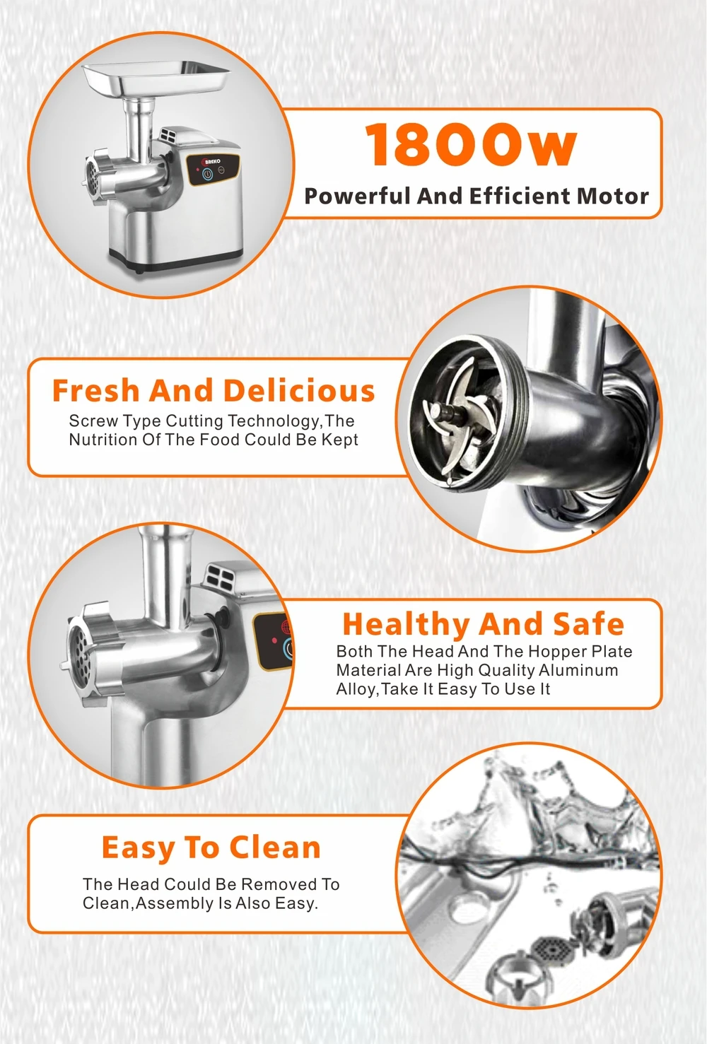 Metal Housing Powerful Meat Grinder For Home Use Amg199a Buy Meat