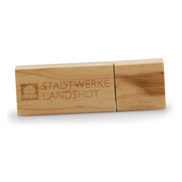 YUQI custom 16 g usb 2.0 with logo wooden maple usb 2.0 16 g - ANKUX.COM