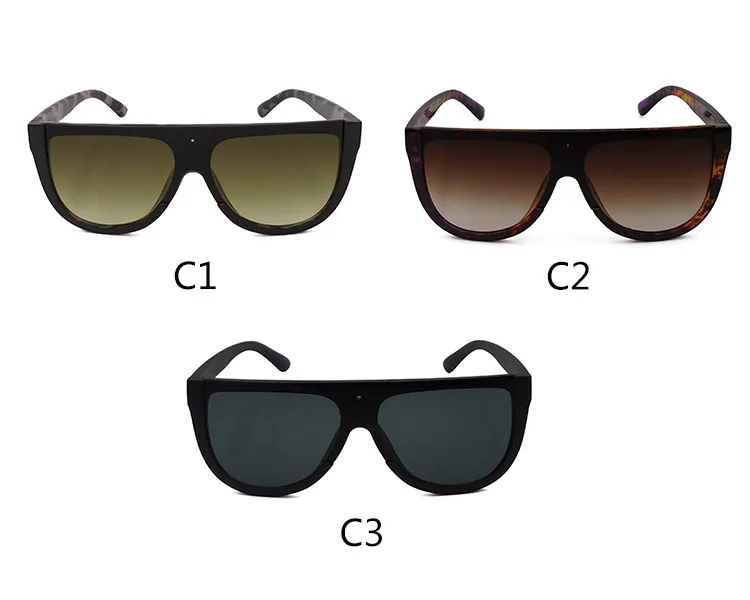 EUGENIA One Piece Lens Fashion Women Oversize Sunglasses Square Designer Brand Sunglasses 2021