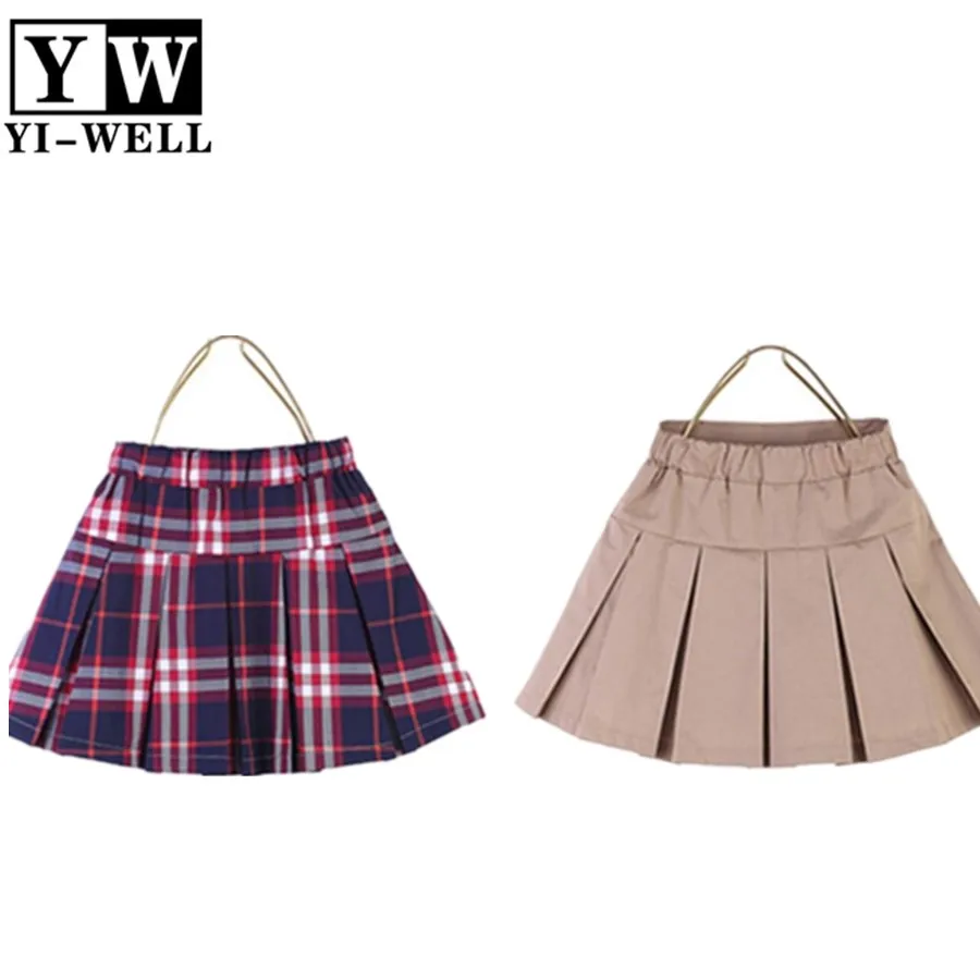 Hot sell custom checked school girl mini skirt cheap asian school girl short skirt