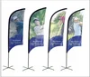 Decorative Roadside Custom Flags Banners Advertising With Custom Logo Polyester Feather Flag Flying Beach Flag Promotional Usage