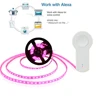 Jinvoo Wireless WiFi RGB Led Strip with LED RGB Controller and 12V Power Adaptor