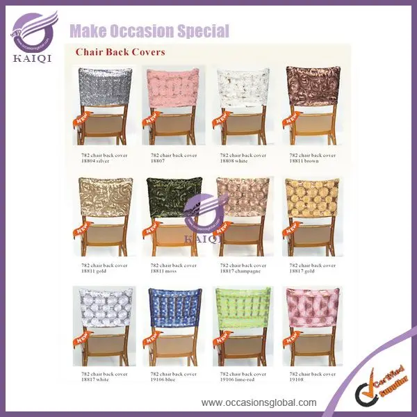 K05600 Whole New Design Sequin Caps Blush Wedding Chair Cover K05600 Whole New Design Sequin Caps Blush Wedding Chair Cover