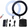 14 inch Super Portable Led Video Light Fill Ring with DSLR Camera Cellphone Holder Mount and Makeup Mirror Ring Light 3200-5600k