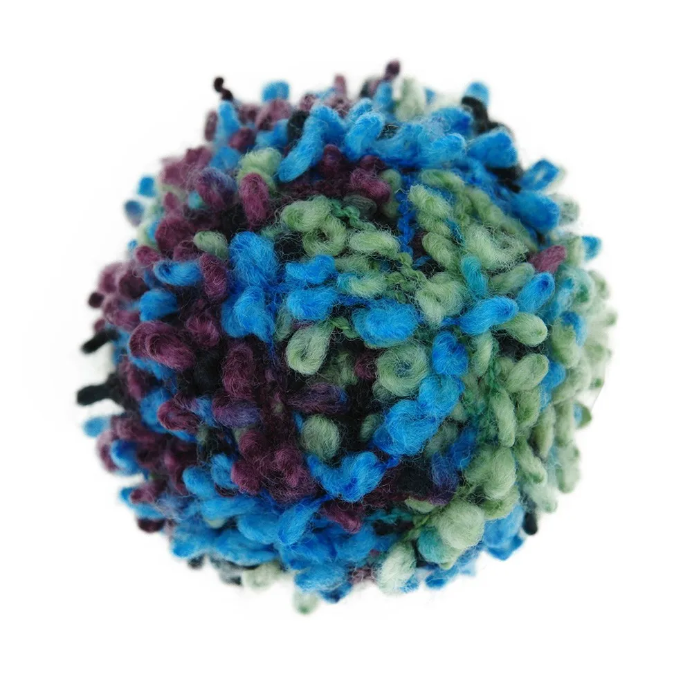 Wholesale 100 Polyester Boucle/loop Yarn Knitted Fancy Yarn Of 100g