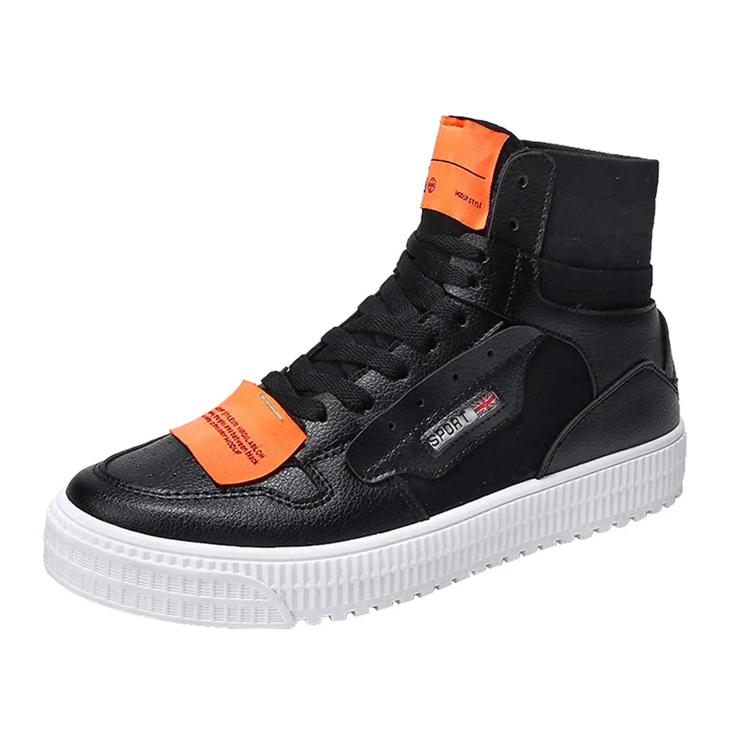 man shoos