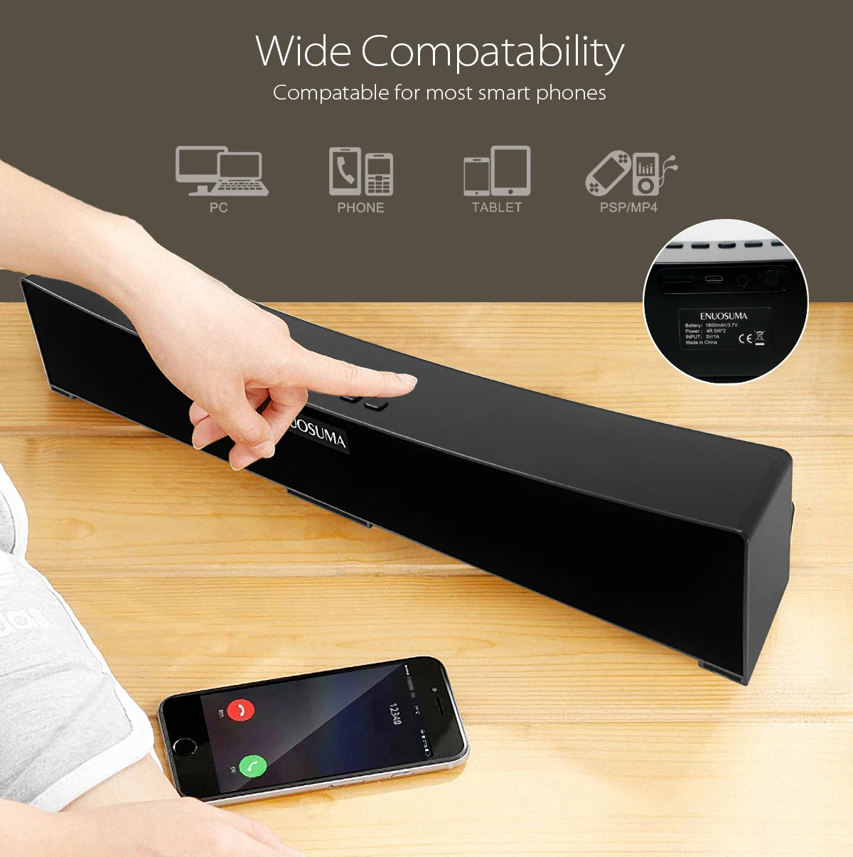 Wholesale Soundbar BT Home theater Karaoke 2.1 Channel Mini Soundbar for TV - ANKUX.COM