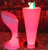 Illuminated lighting furniture bar LED high table with low price