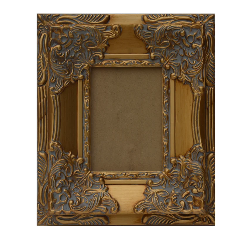 Antique Gold Customized Picture Photo Wood Frames Louis China Mirror ...