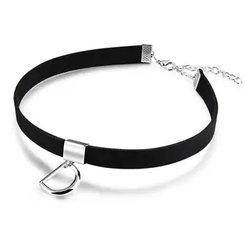 womens black choker necklace