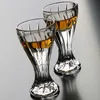 Hot sale custom unique best price clear mini wine shot glass with stem