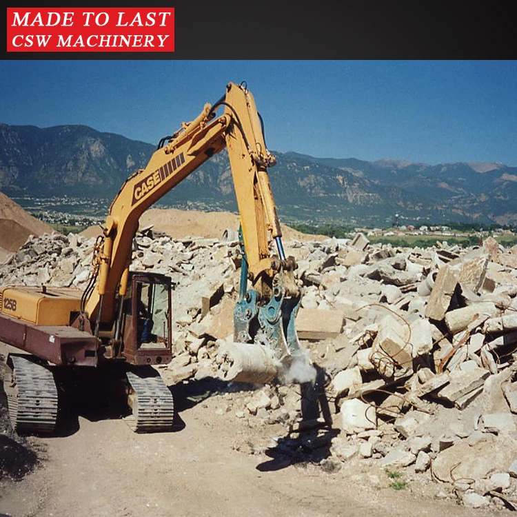 Mechanical Bucket Crusher For Excavator Demolition Pulverizer Use