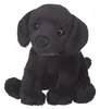 High quality stuffed dog toy black color plush materials labrador