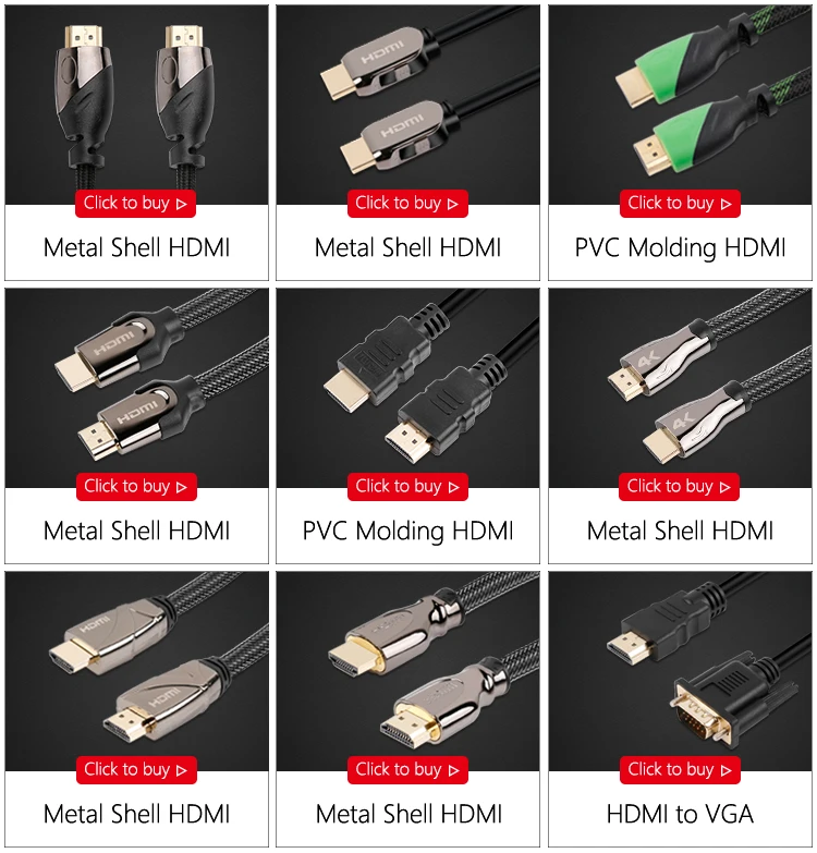 PVC Molding 2.0 TV HDMI Cable 4K 3D 1080P High Speed HDMI Cable With Double Ferrites - ANKUX.COM